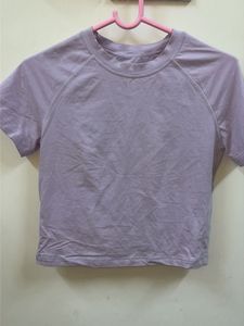 Basic Lavender crop top