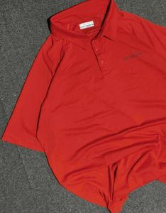 Columbia men's orange polo shirt