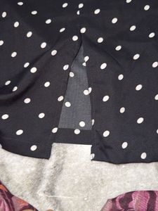 Cream Short Sleeve A-Line Dress