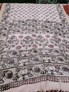 Beautiful Indian Block Print Fabric tussar