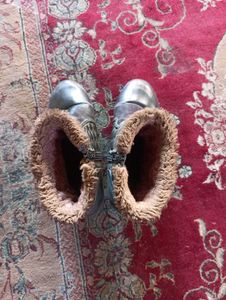 Stylish Wedge Boots with Fur Trim
