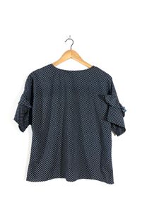 Navy Blue Printed Top(Women’s)