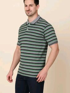 Men's Striped Polo T-Shirt..
