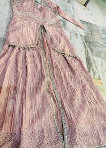Stunning Pink Sequined Lehenga Choli