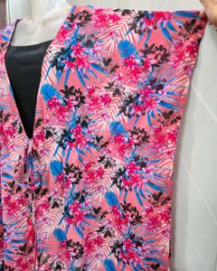 Vibrant Floral Kimono Cover-Up