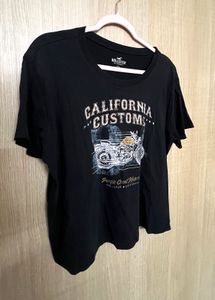 Casual Black "California Customs" Graphic