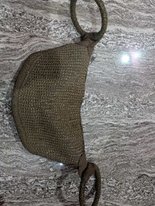 Designer Beaded Handbag (Bronze Potli)