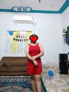 Red Skater Mini Dress