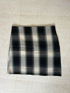 Checkered Mini-Skirt