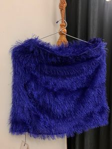 Royal Blue Fringes Skirt (New with Tag)💙