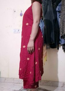 Red Kurta Set with Dupatta