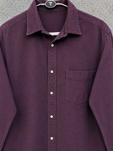Burgundy Button-Down Shirt