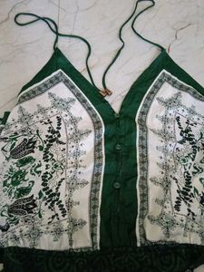 Stylish Printed V-Neck Sleeveless Top
