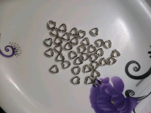 Hollow Heart Charms (pack of 36)