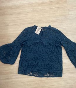 Elegant Lace Bell Sleeve Top