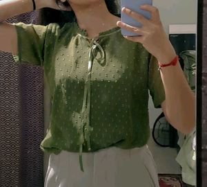 Chic Olive Green Top💚