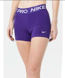 Nike Pro Purple biker shorts