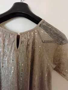 Sparkling Short Sleeve Mini Dress