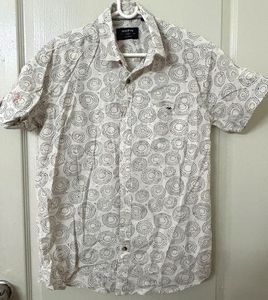 Mufti Short Sleeve Patterned Shirt
