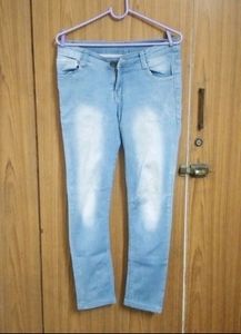 Light Blue Summer Jeans For Girls/Women