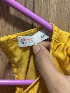 Stylish Yellow Cut-Out Maxi Dress