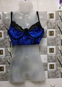 Blue Velvet corset top