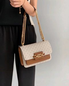 MICHAEL KORS**HEATHER LARGE LOGO SHOULDER BAG*