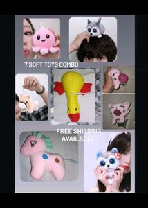 7 Soft Toys Combo