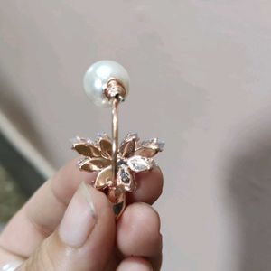 Pearl &amp; Crystal Flower Earrings