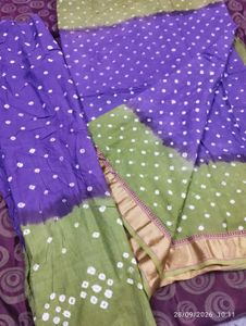 No Use pure cotton bandhini saree.