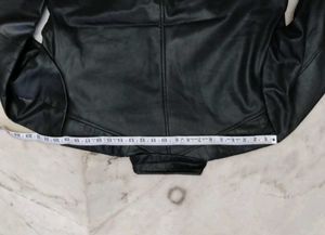 Men's Black Faux Leather Jacket