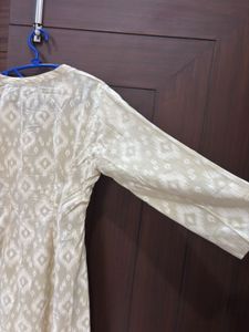Elegant Beige Printed Kurta