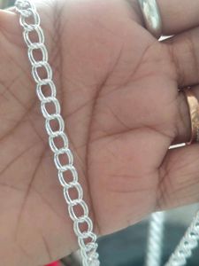 Silver Chain CZ for men's nd women's (16 gram)