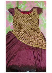 Elegant Maroon Dress