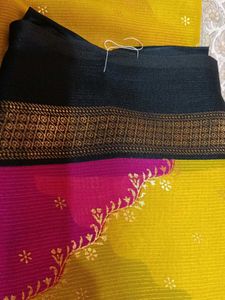 Kamal Sarees Zomato Foil Zig-Zag Saree