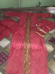 Pink Embroidered Kurta Set with Dupatta