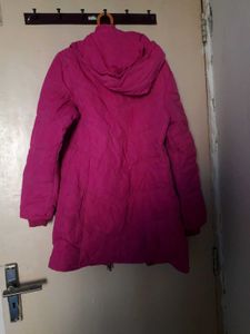 Pink Puffer Coat with Hood