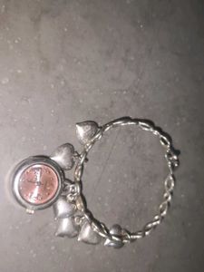 Heart Shape Bracelet Cum Watch Kept Longtym Wrdrob