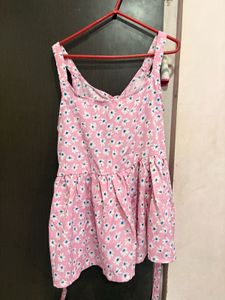 peplum Pink Floral Print top