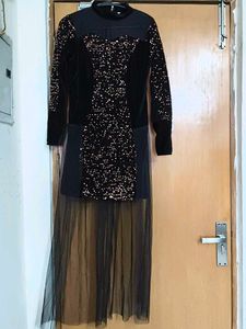 black partywear dress