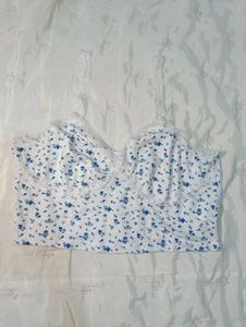 Floral Lace Trim Bralette