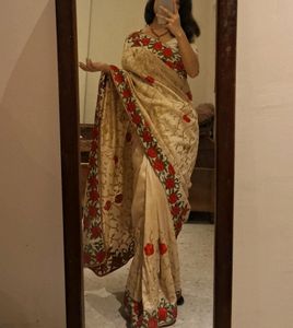Partywear Embroidered Saree For Women