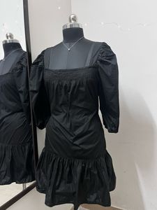 H&amp;M Black cotton Dress