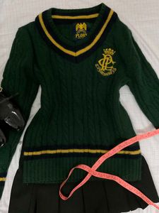 Vintage Style Green Sweater Vest