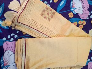 beautiful yellow saree with blouse