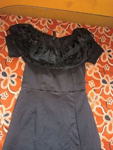 Elegant Black Off-Shoulder Maxi Dress