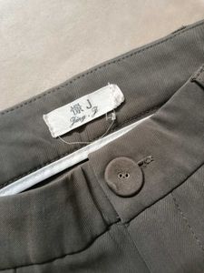 Korean style Taupe Brown High-Waist Pants