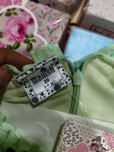 Cute Mint Green Ruffled Dress price negotiable