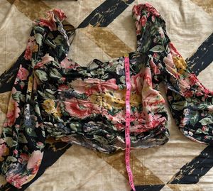 Floral Print Ruched Mini Dress