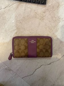 Authentic Coach Signature Cosmetic Pouch